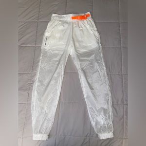 Nike white sheer capri pants